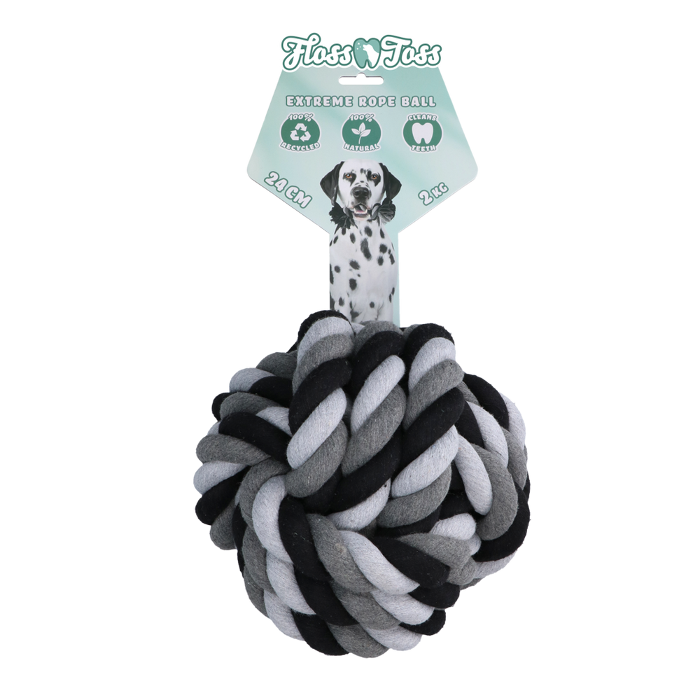 Floss Toss Dental Rope Exteme Ball - 24 cm