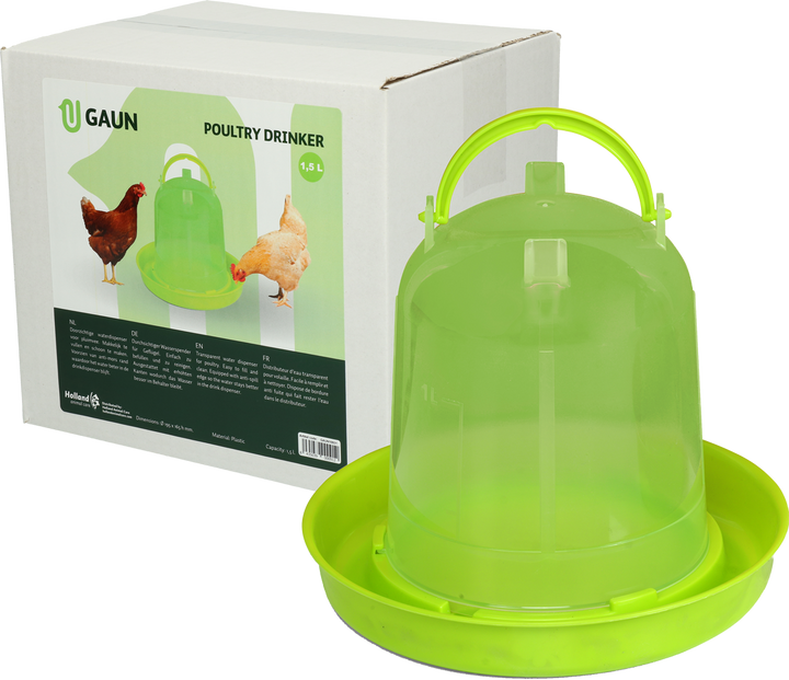 
  Gaun Pluimvee Drinktoren Limoengroen 1,5 l - artikelnummer GAUN10931
