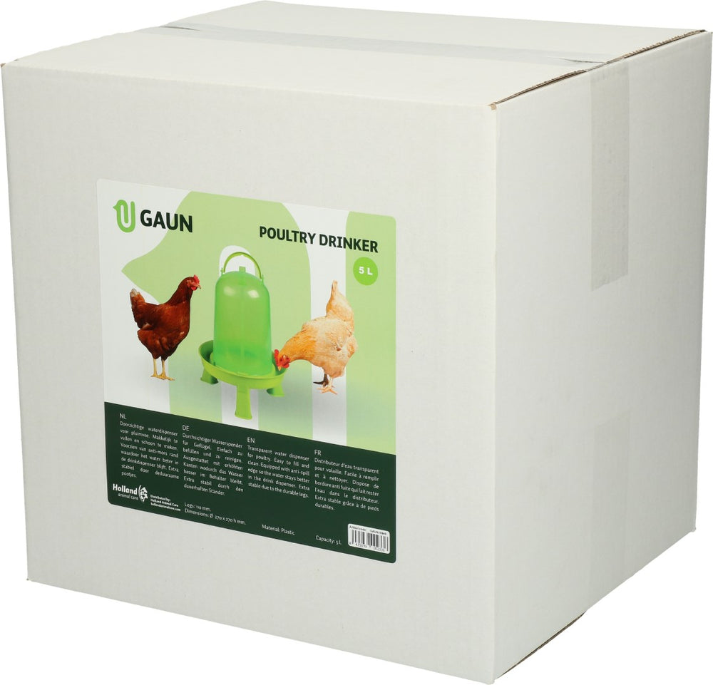 Gaun Pluimvee Drinktoren op Pootjes Limoengroen 5 l