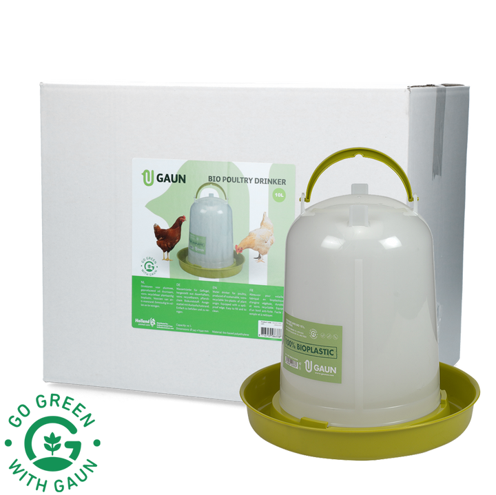 
  Gaun Pluimvee Drinktoren Bio Limoengroen 10 l - artikelnummer GAUN11092
