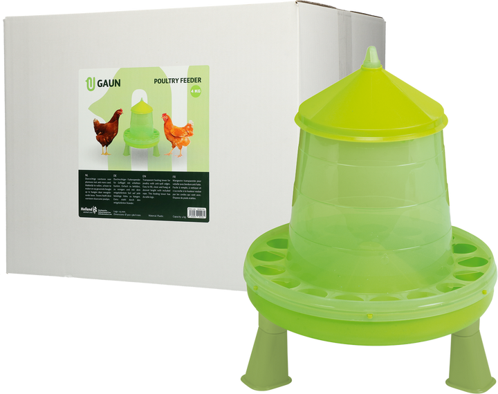 
  Gaun Pluimvee Voertoren op Pootjes Limoengroen 4 kg - artikelnummer GAUN11152

