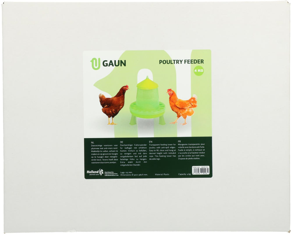 Gaun Pluimvee Voertoren op Pootjes Limoengroen 4 kg