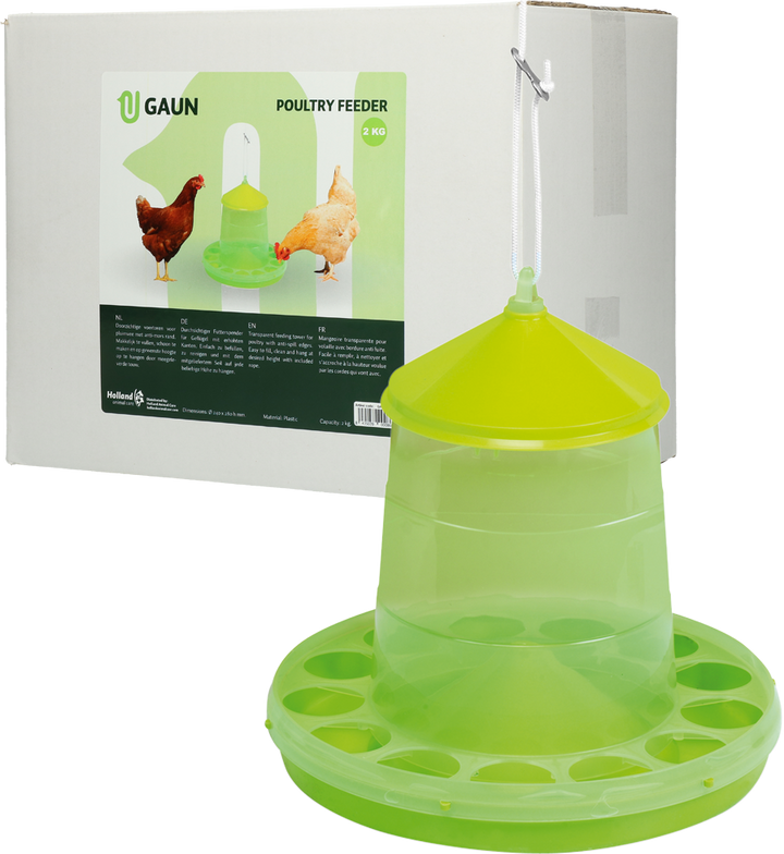 
  Gaun Pluimvee Voertoren Limoengroen 2 kg - artikelnummer GAUN11154
