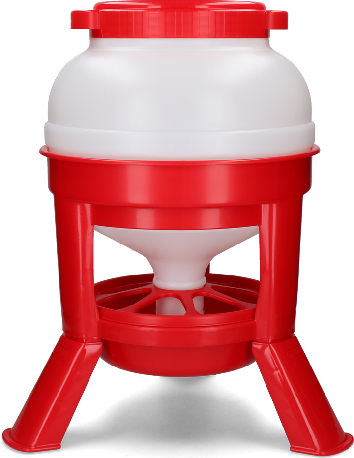 
  Gaun Pluimvee Voertoren Hopper op Pootjes Rood 20 l - artikelnummer GAUN11260
