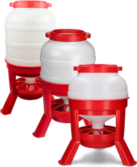 Gaun Pluimvee Voertoren Hopper op Pootjes Rood 40 l