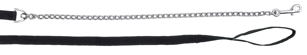Geleidelijn met ketting zwart 250cm