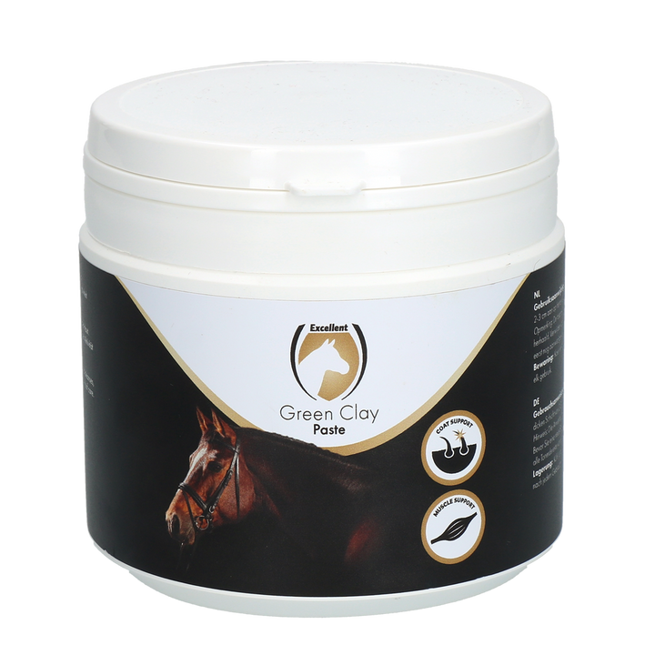 
  Excellent Horse Green Clay Paste 500 g - artikelnummer GROE00981
