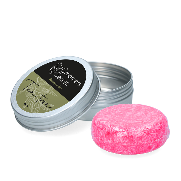 
  Groomers Secret Shampoo Bar Tea Tree - artikelnummer GROO021
