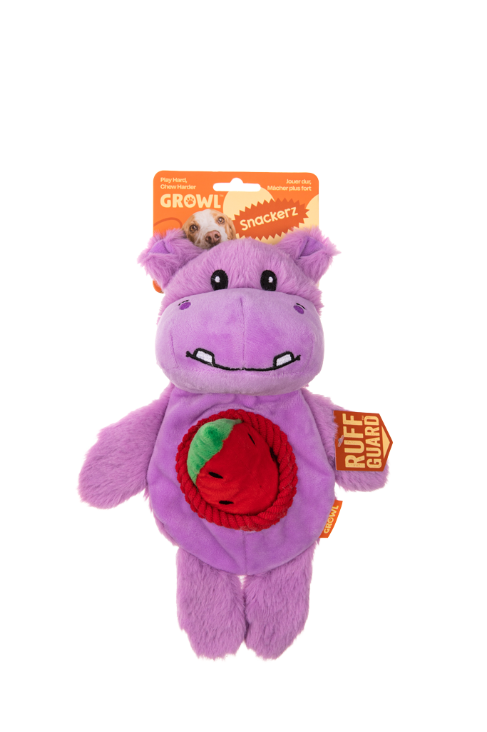 
  Growl Snackerz Hilda de Hippo - artikelnummer GROWL52031
