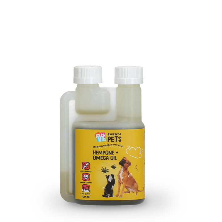 
  Excellent Pets HempOne + Omega Oil 100 ml - artikelnummer HEMP0101
