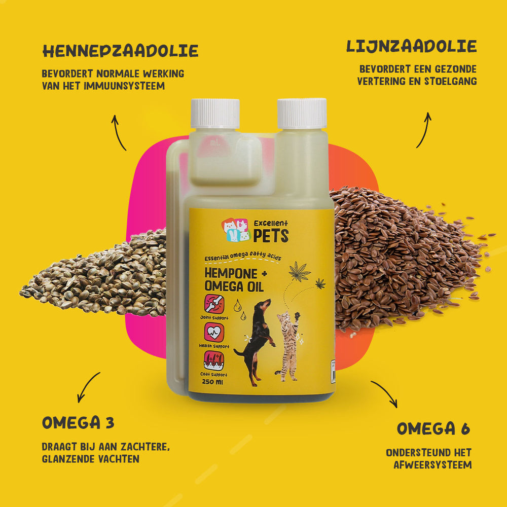 Excellent Pets HempOne + Omega Oil 250 ml