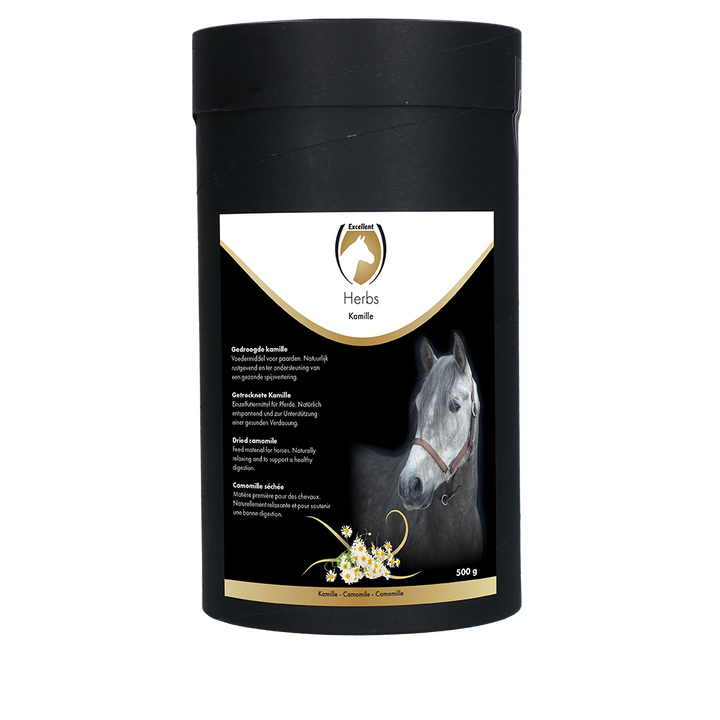 
  Excellent Horse Herbs Kamille 500 g - artikelnummer HERB0161A

