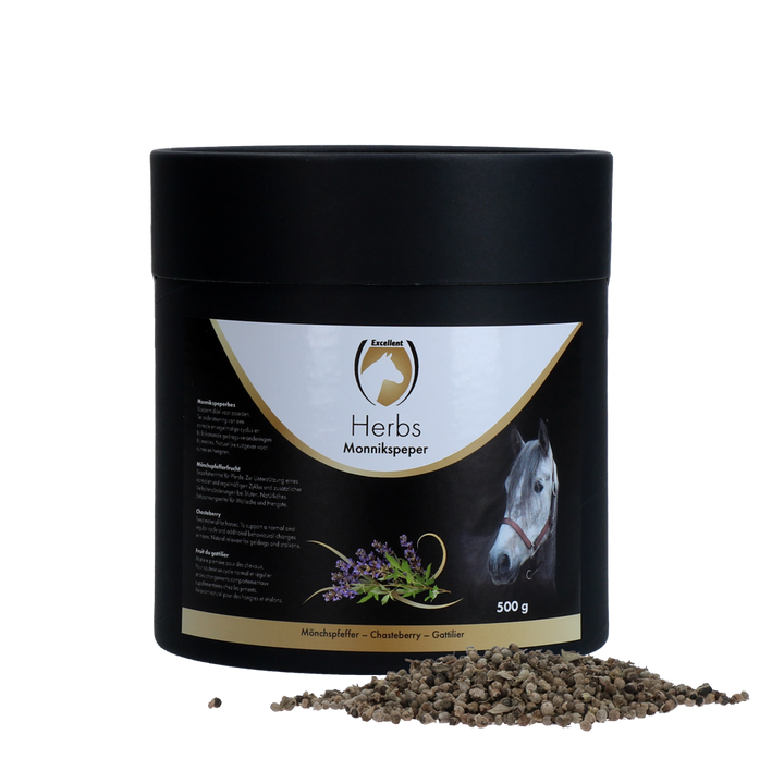 
  Excellent Horse Herbs Monnikspeper 500 g - artikelnummer HERB020
