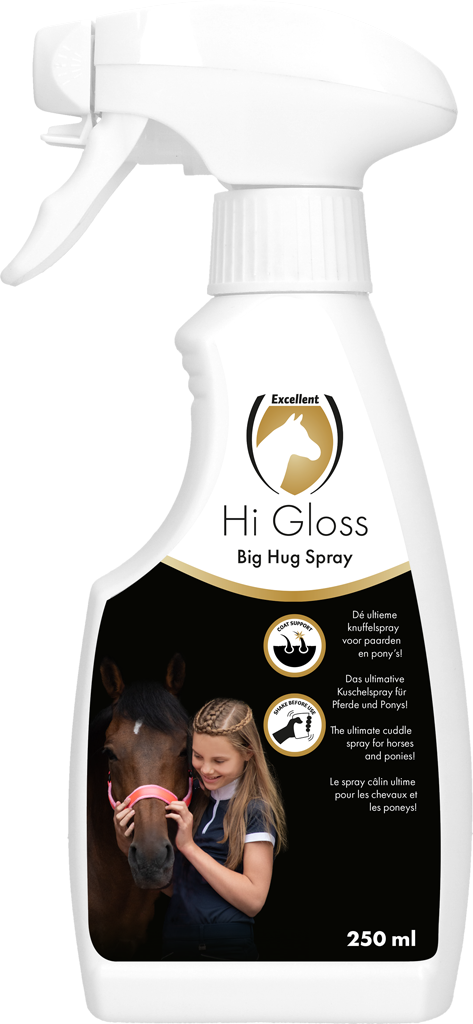 
  Excellent Horse Hi Gloss Big Hug Spray 250 ml - artikelnummer HIGL02650
