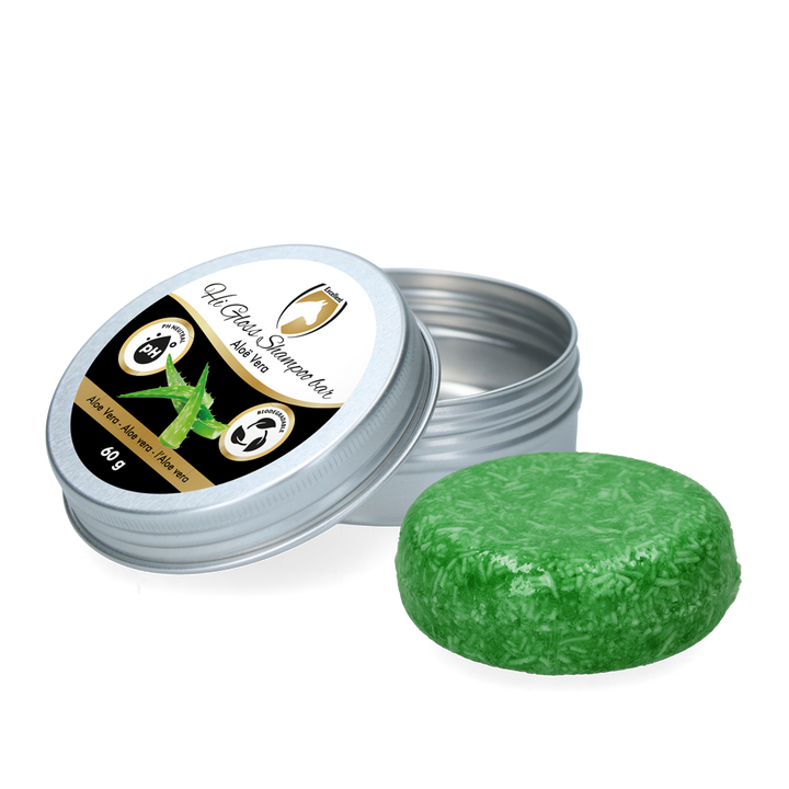 
  Excellent Horse Hi Gloss Shampoo Bar Aloe Vera 60 g - artikelnummer HIGL6053
