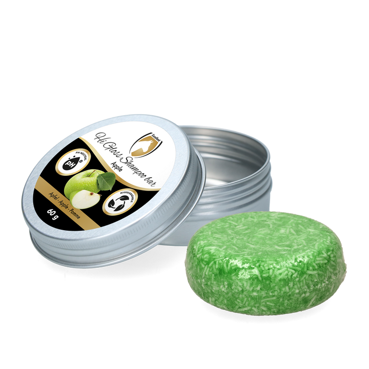 
  Excellent Horse Hi Gloss Shampoo Bar Appel 60 g - artikelnummer HIGL6057
