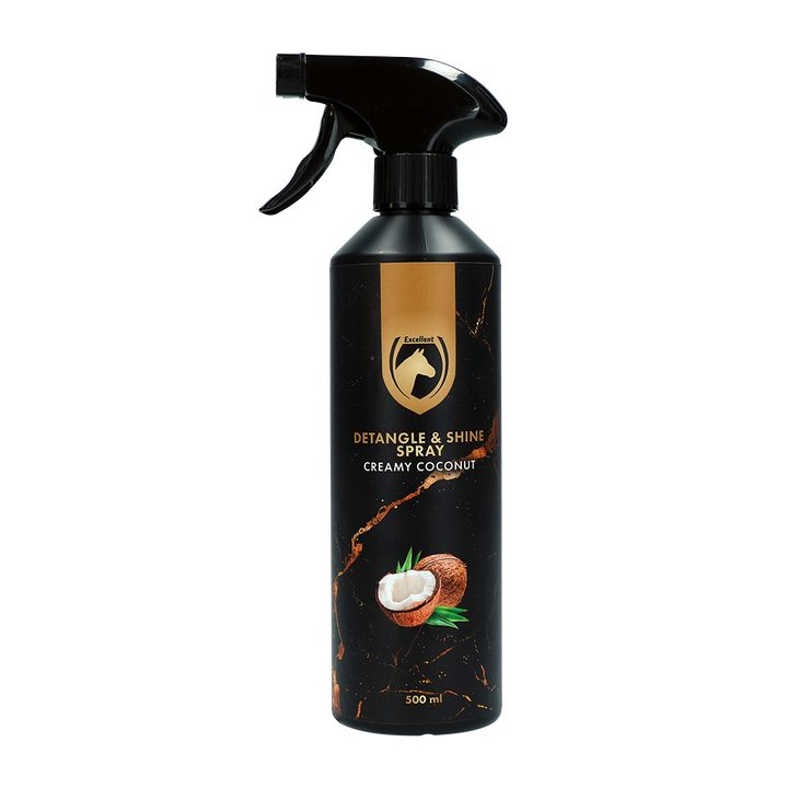 
  Excellent Horse Detangle & Shine Spray 500 ml Creamy Coconut - artikelnummer HIGL8065C
