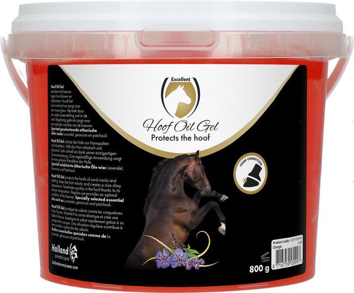 
  Excellent Horse Hoof Oil Gel 800 g - artikelnummer HOEF0008AK
