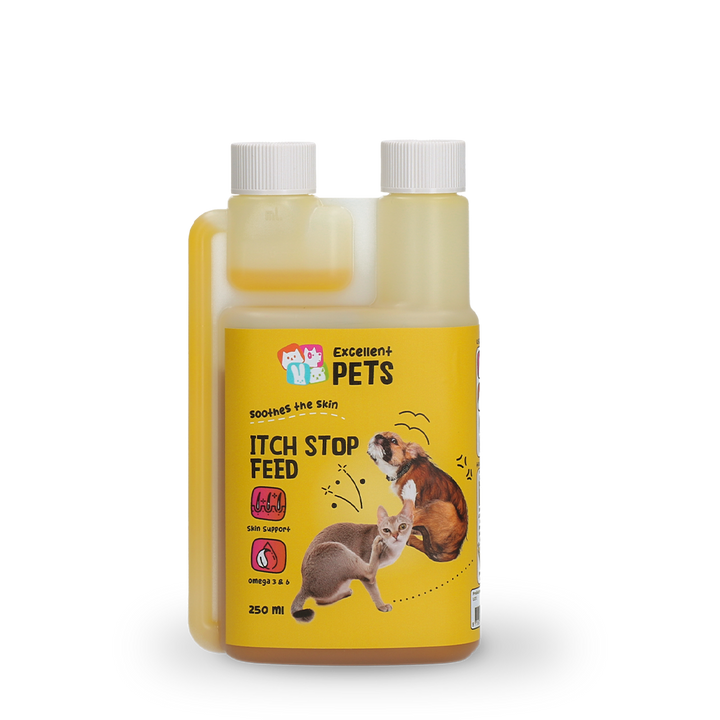 
  Excellent Pets Itch Stop Feed 250 ml - artikelnummer ITCH0010
