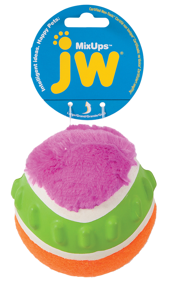 
  JW Mixups - Ribbed Ball L - 10 cm - artikelnummer JW31029
