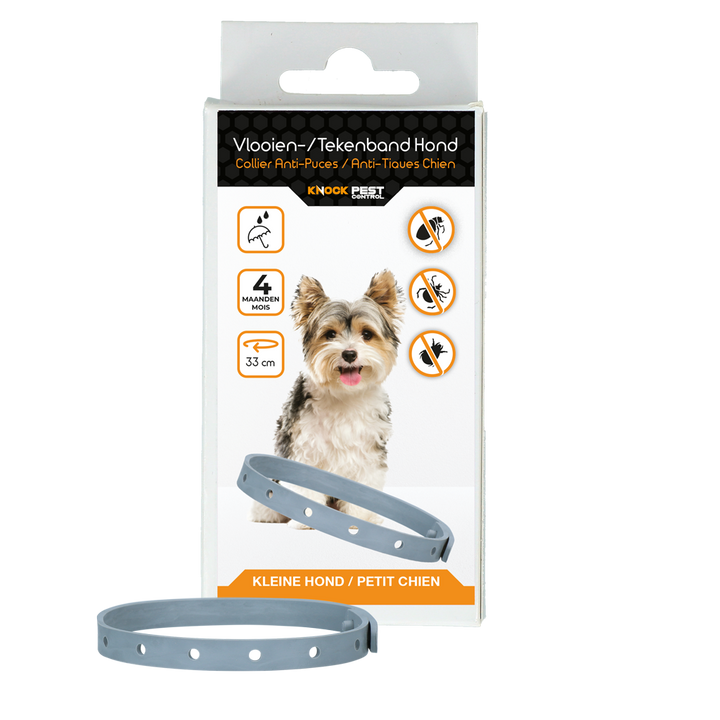 
  Knock Pest Vlooien/Tekenband Hond 33 cm NL/FR - artikelnummer KNOC00116E
