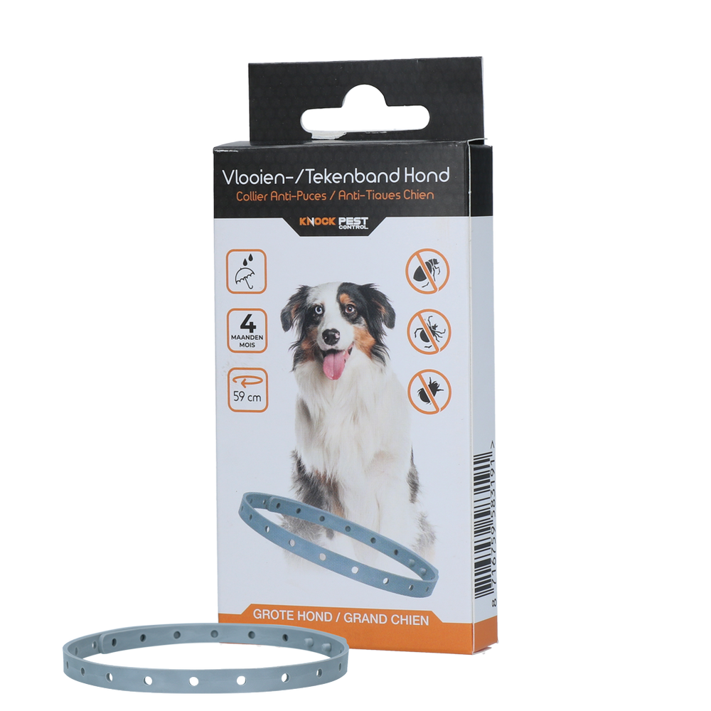 Knock Pest Vlooien/Tekenband Hond 59 cm NL/FR