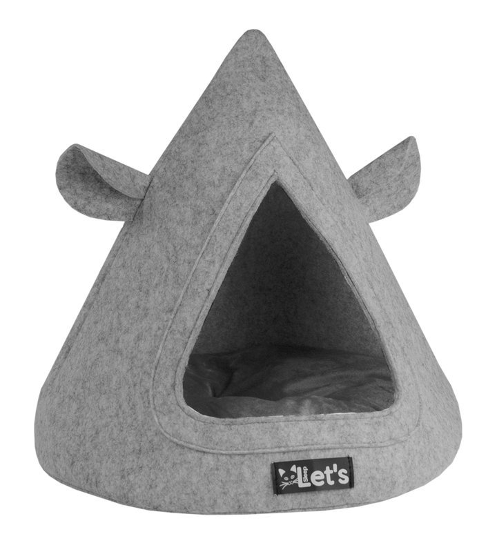 
  Let's sleep Pet Cave TeePee Grijs - artikelnummer LETS365
