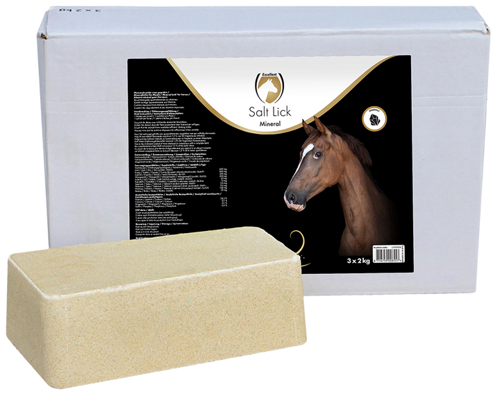 
  Excellent Horse Salt Lick Mineral 3 x 2 kg - artikelnummer LIKS0008
