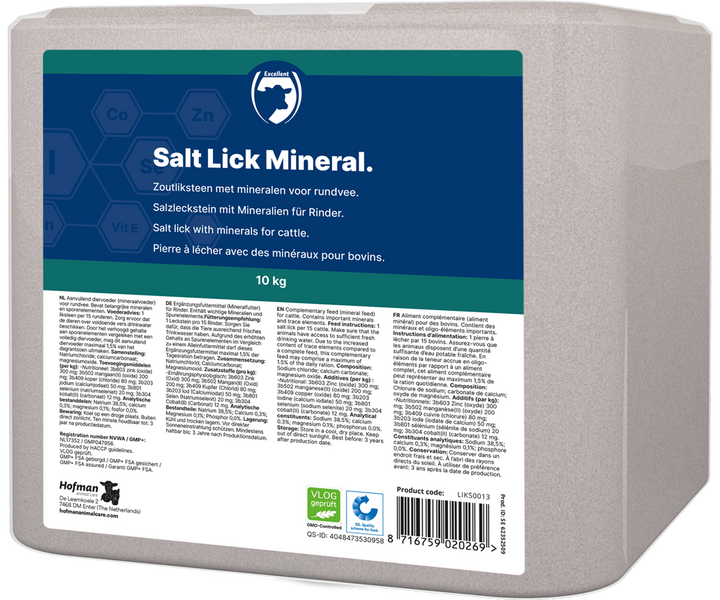 
  Excellent Liksteen Mineral Rund 10 kg - artikelnummer LIKS0013
