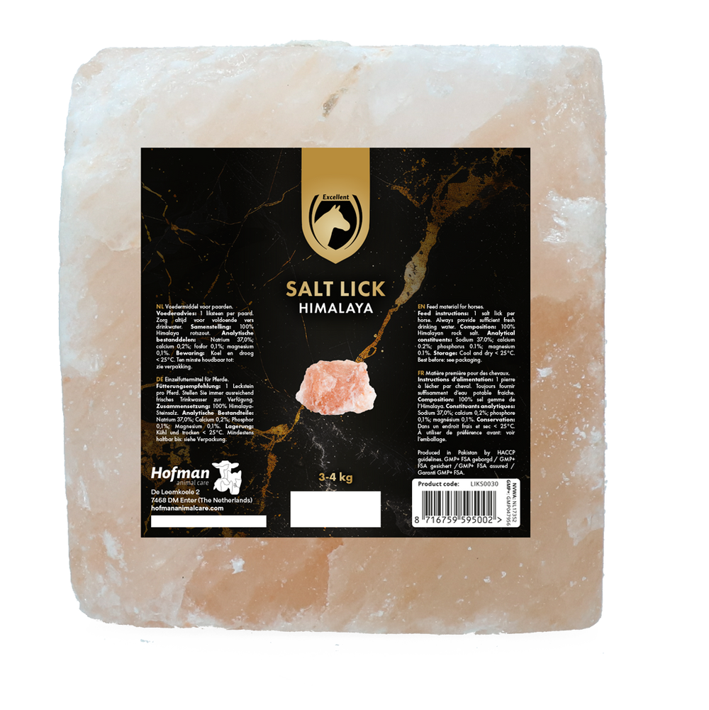 Excellent Horse Salt Lick Himalaya 3-4 kg (Met touw)