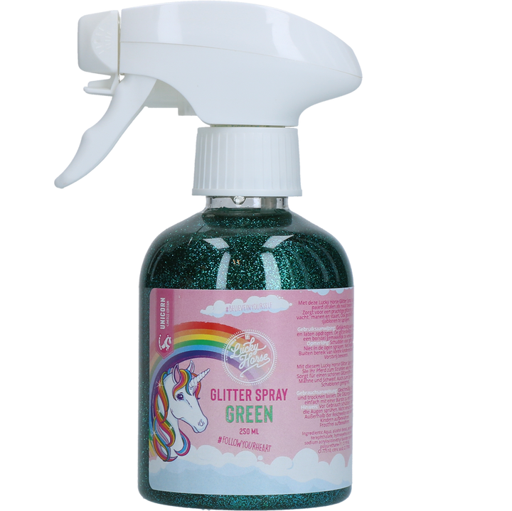 
  Lucky Horse Unicorn Glitterspray Groen - artikelnummer LUCK26
