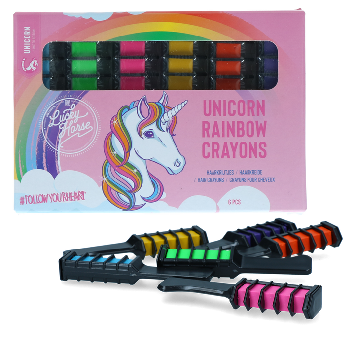 
  Lucky Horse Unicorn Regenboog Kleurkrijt - artikelnummer LUCK28
