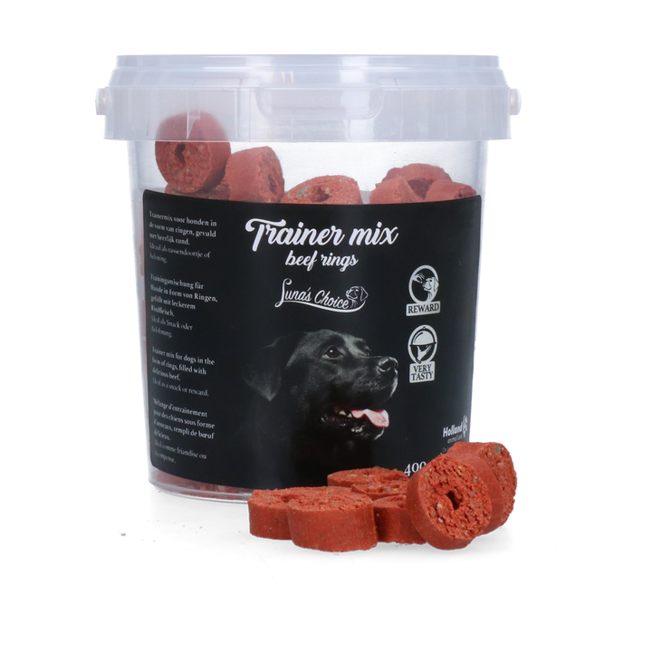 
  Luna's Choice Trainer Mix Rundvlees ringen - artikelnummer LUNA0046
