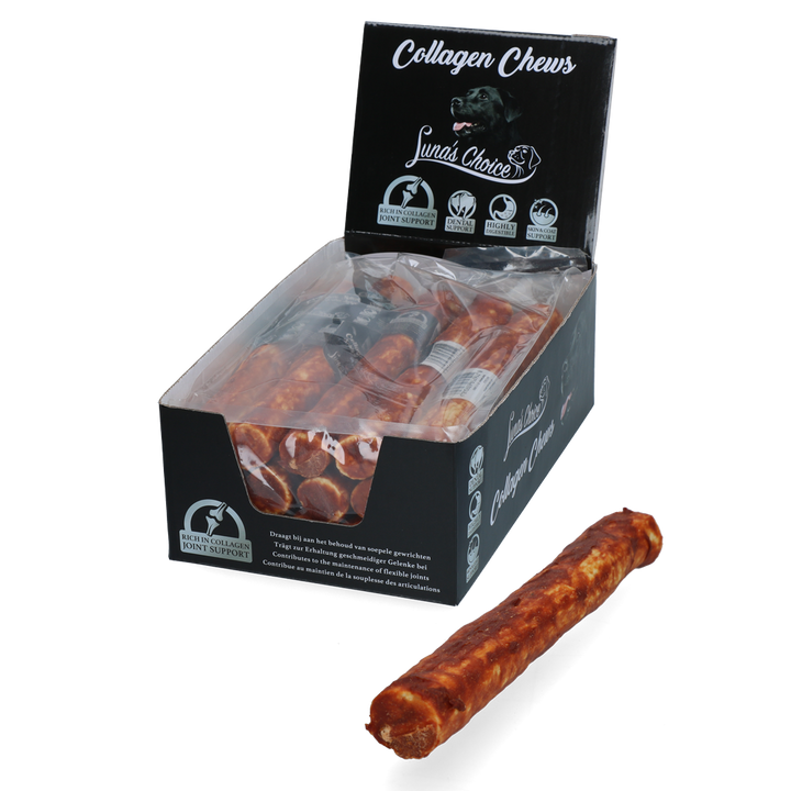 
  Luna's Choice Collagen Chews Stick Zalm XL - artikelnummer LUNA0070D

