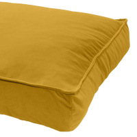 Madison Velours Lounge Cushion Geel L