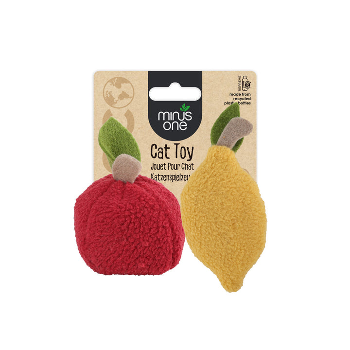
  Minus One Fruit Cat Toys Lemon & Apple - artikelnummer MINU37394

