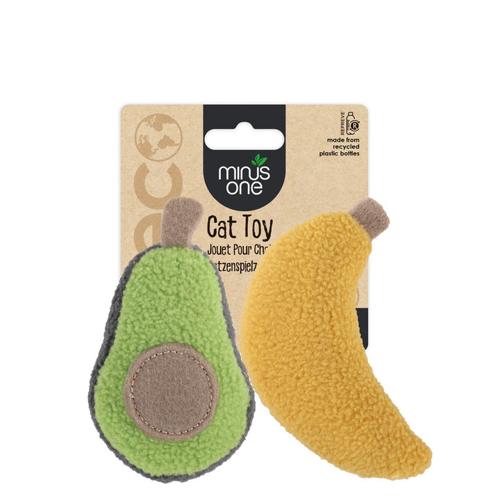 
  Minus One Fruit Cat Toys Avacado & Banana - artikelnummer MINU37395
