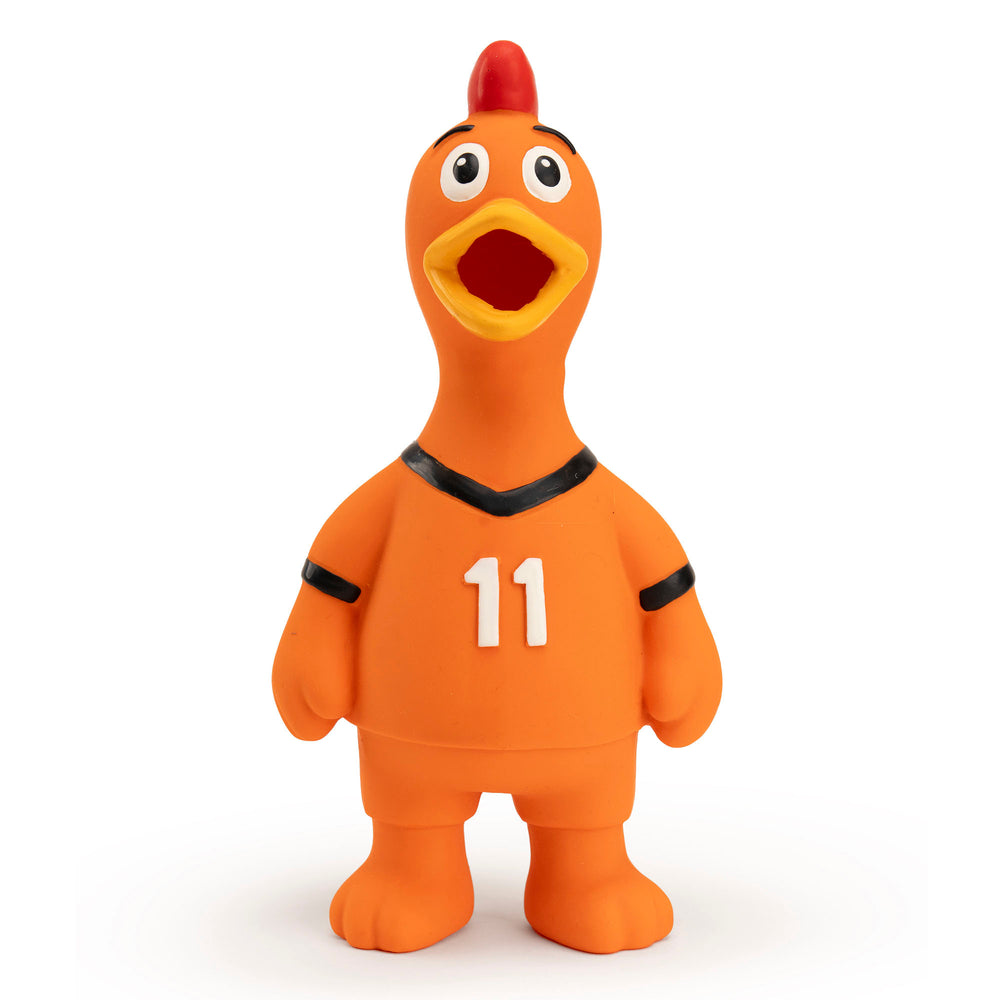 Oranje Latex Hondenspeeltjes WK Kip