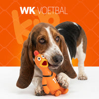 Oranje Latex Hondenspeeltjes WK Kip