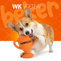 Oranje Latex Hondenspeeltjes WK Beker