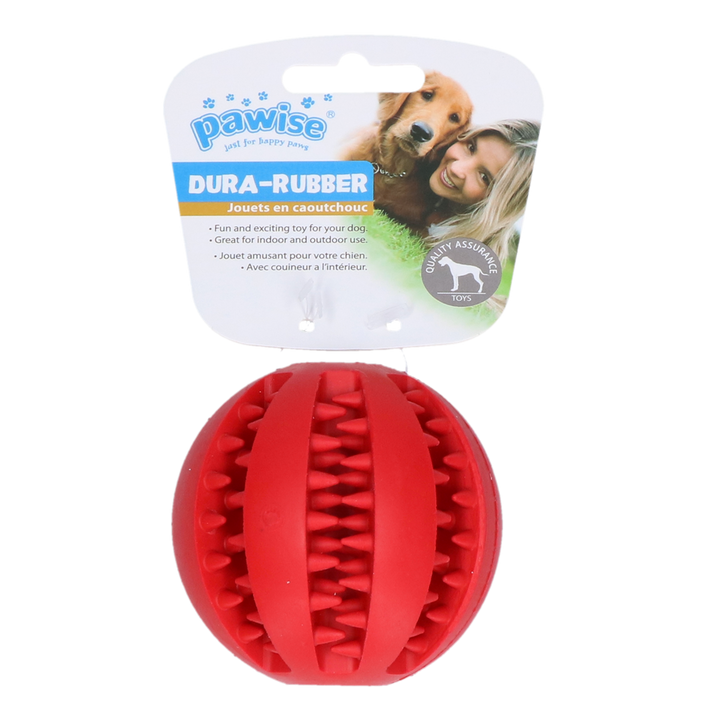
  Pawise Dura-Rubber Ball Rood - artikelnummer PAWI14710

