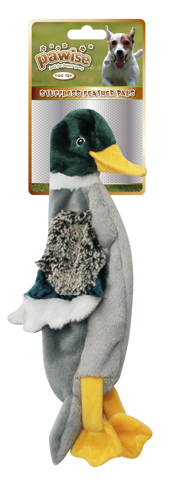 
  Pawise Stuffless Feather Pals Eend L - artikelnummer PAWI15074
