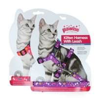 Pawise Kitten Harness With Leash Pink/Purple