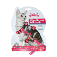 Pawise Kitten Harness With Leash Pink/Purple