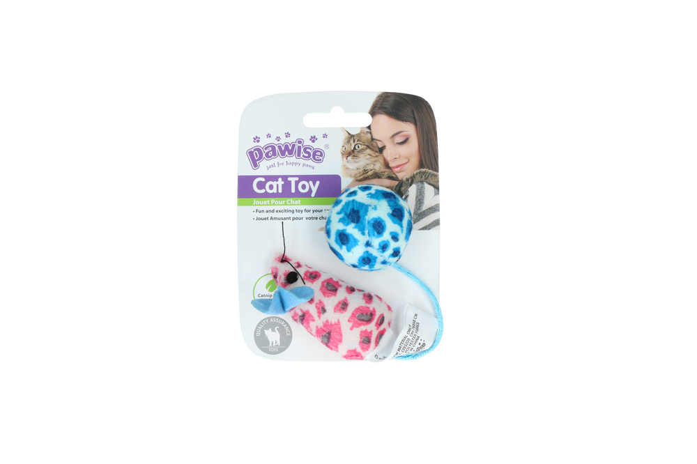 Pawise Cat Toy - Mice & Ball