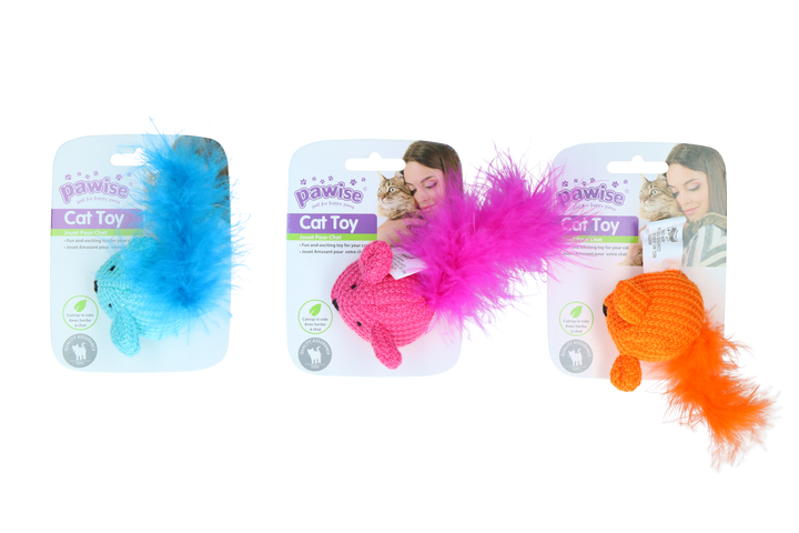 
  Pawise Cat Toy Wool Mouse - artikelnummer PAWI28123
