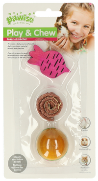 Pawise Wooden Loofah Pretty Toys No2