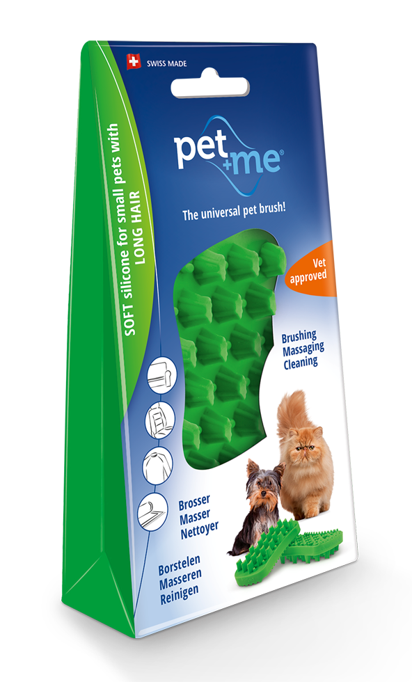 
  Pet+Me Cat Hair Brush Lang haar Groen - artikelnummer PETM005
