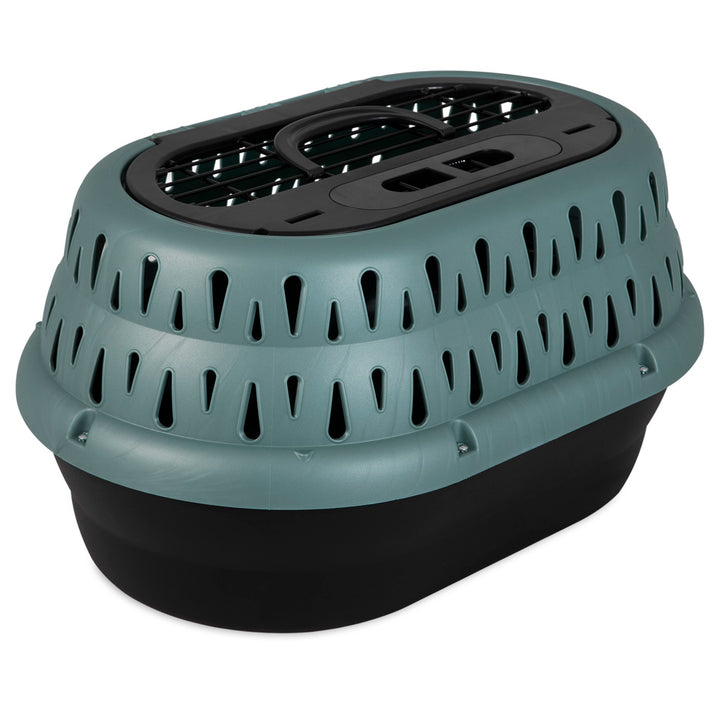 
  Petmate Top Load Cat Kennel Pearl Green Frost - artikelnummer PETM41454
