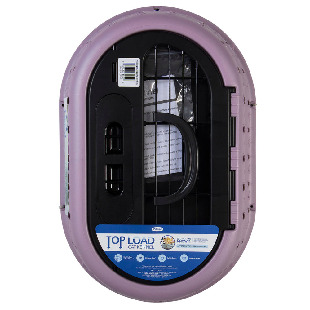 Petmate Top Load Cat Kennel Pearl Bubble Grape